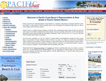 Tablet Screenshot of pacificcoastmexico.com